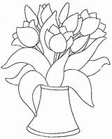 Colorat Lalele Flori Tecido P27 Planse Riscos Tulipanes Desene Primiiani Pintar Risco Tulips sketch template