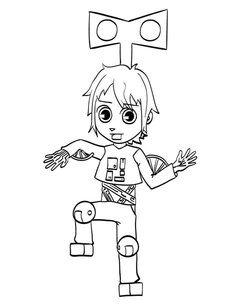 robot boy coloring page  printable coloring pages  kids