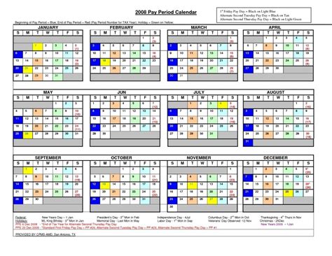 federal calendar  pay periods