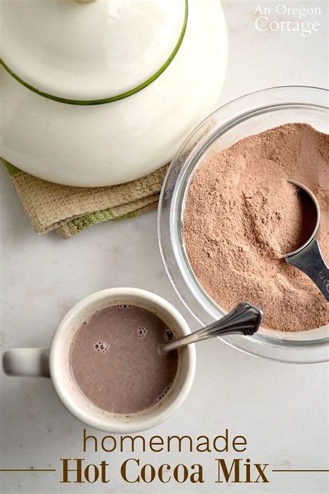 4 Ingredient Homemade Hot Cocoa Mix Recipe An Oregon Cottage