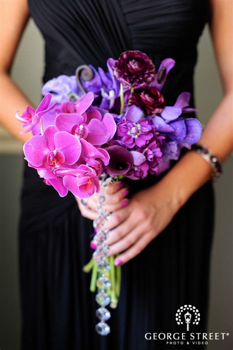 beautiful orchid wedding bouquets