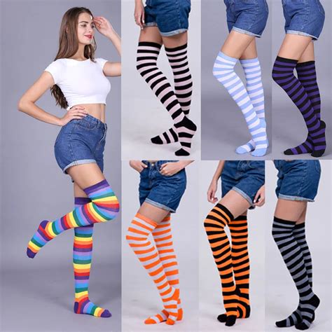Women Sexy Thigh High Over The Knee Stockings Women Lady Girl Over The