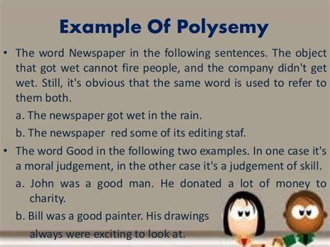 polysemy  word newspaper    sentences