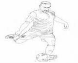Soccer Coloring Pages Ribery France Franck sketch template