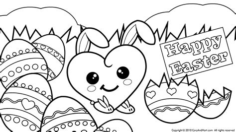 cute easter coloring pages  kids clip art library