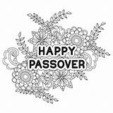 Passover Pesach sketch template