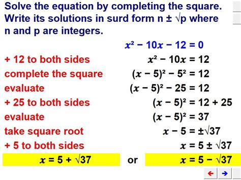 bettersalesweb   solve quadratics  completing  square