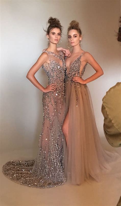 2017 Custom Made Charming Two Styles Beading Prom Dress Sexy See
