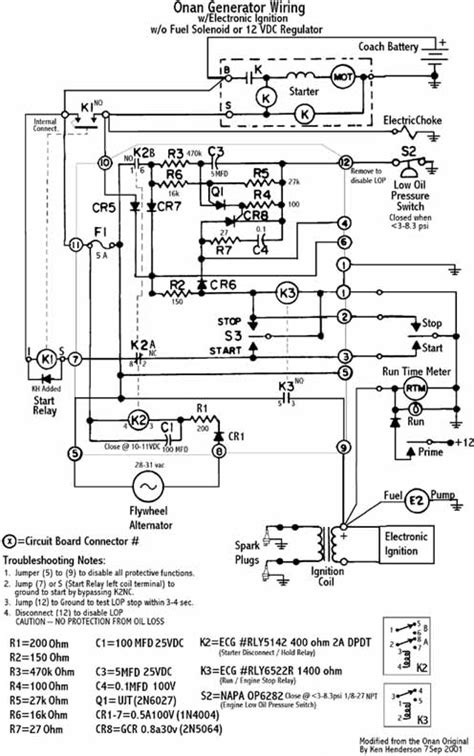 wiring diagram  onan  generator wiring diagram  schematics