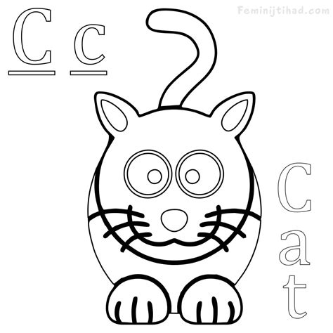easy cat coloring pages  getdrawings