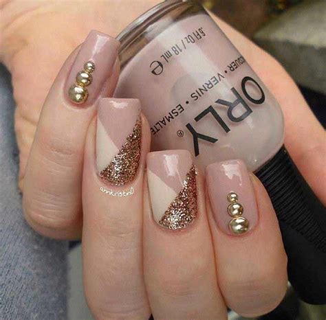 simple cute nails   nails  preen    bare