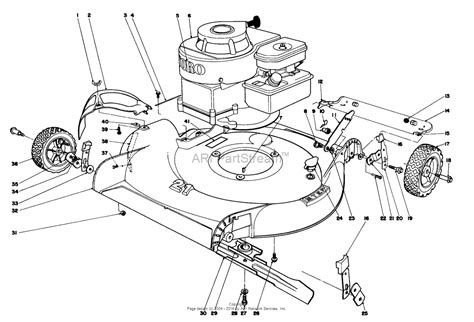 toro  lawnmower  sn   parts diagram  housing assembly
