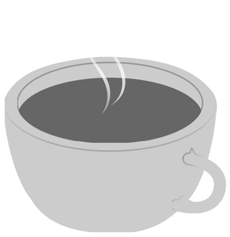 clipart grayscale coffee scartissue