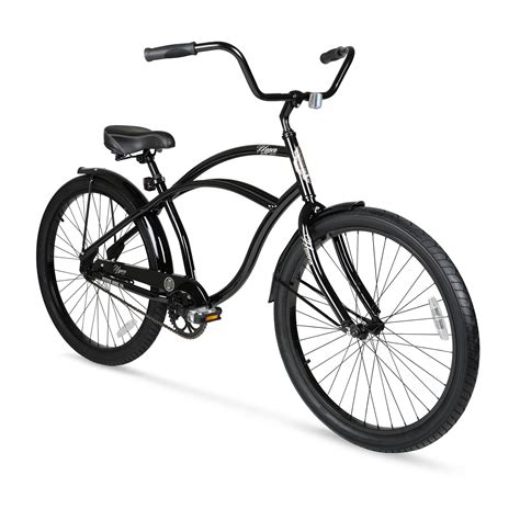 beach cruiser bike  men black comfort aluminum frame balloon tire bicycle  ebay