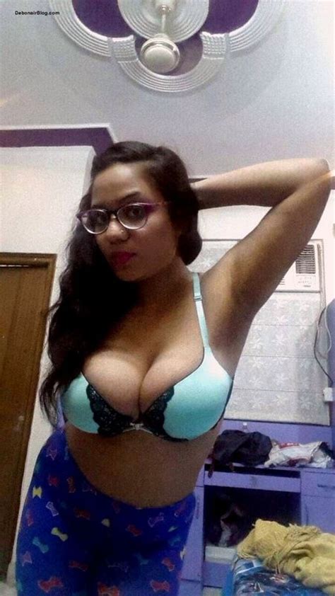 desi spectacled girl posing in skimpy bra panties flashing boobs pics 10