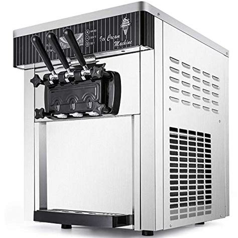Vevor Commercial Ice Cream Machine 5 3 To 7 4gal Per Hour Soft Serve