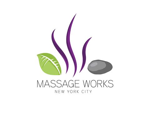 Elegant Serious Massage Logo Design For Massage Works By Sil Design