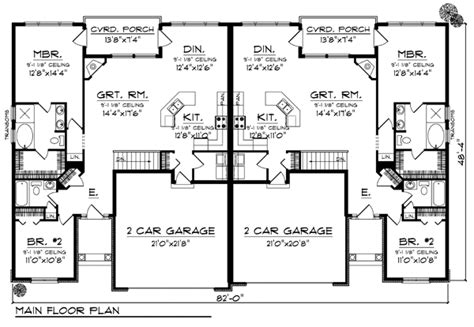 duplex plan chp   coolhouseplanscom duplex plans house layout plans duplex floor plans