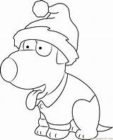 Coloring Brian Griffin Christmas Pages Celebrates Color Getcolorings Coloringpages101 Getdrawings Cartoon sketch template