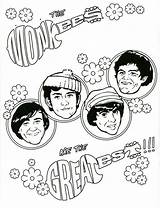 Coloring Pages Monkees Hendrix Jimi Getcolorings Tv Visit Book sketch template
