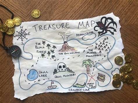 pirate treasure map tims printables treasure map craft  kids stuff