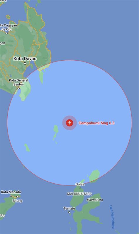 gempa   guncang pulau karatung sulut  tsunami
