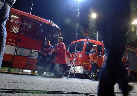 rescue workers site train crash  editorial stock photo stock