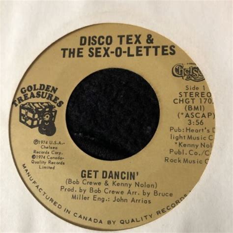 Disco Tex And The Sex O Lettes Get Dancin Golden Treasures Records