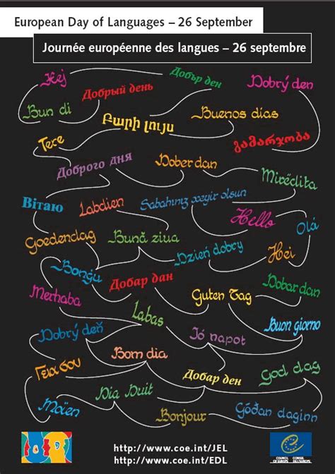 lines european day  languages
