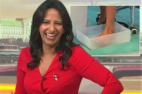 strictly s ranvir singh forced to host gmb with foot in box of icy