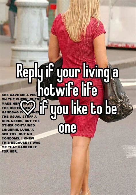 reply if your living a hotwife life ♡ if you like to be one
