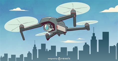 surveillance drone illustration design vector