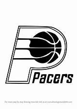 Pacers Logo Indiana Draw Drawing Step Nba Pages Tutorials Drawingtutorials101 Choose Board Tutorial Learn sketch template
