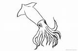 Squid Coloring Pages Clipart Printable Kids Ballistic Adults Template sketch template