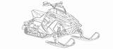 Coloring Pages Snowmobile Sheets sketch template