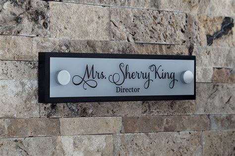 office door nameplate business door sign office sign professional personalized wood sign gift