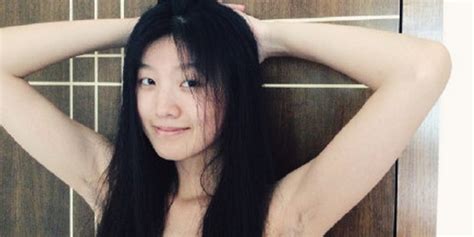 if you got it flaunt it chinese feminists bare their armpit hair for contest huffpost