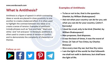 antithesis meaning definition  examples word coach