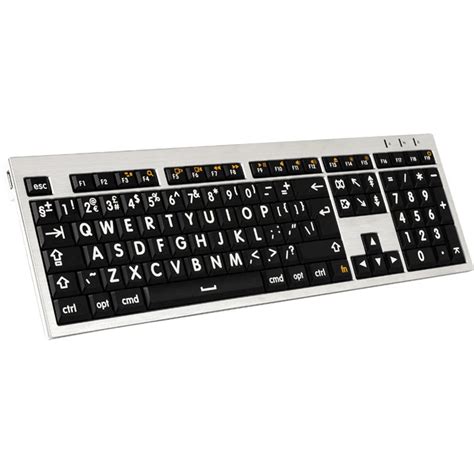 techsilver large print keyboard  mac visually impaired  colours