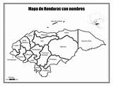 Honduras Departamentos sketch template