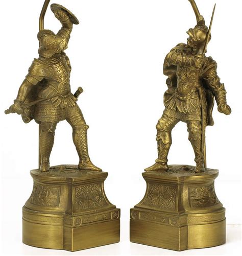 pair of brass conquistador figure table lamps at 1stdibs