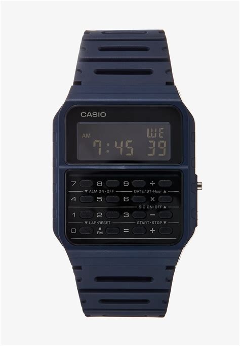 casio ca wf digital vintage digitaal horloge blueblauw zalandonl