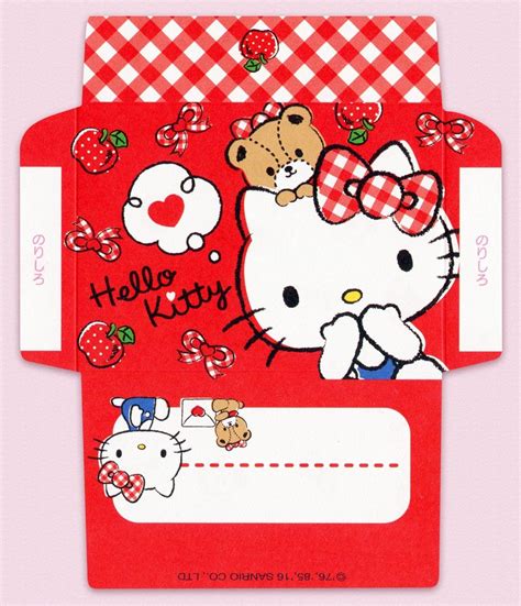 kawaii envelope  kitty sanrio kawaii envelopes cute envelopes