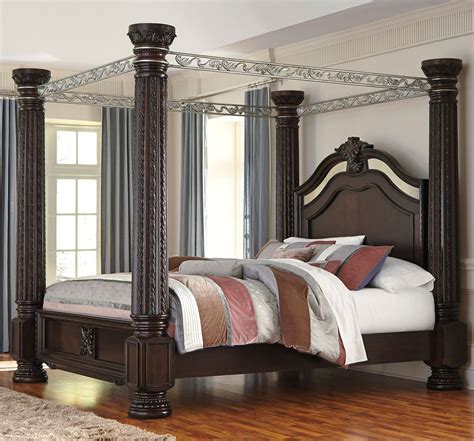 laddenfield canopy bed  signature design  ashley