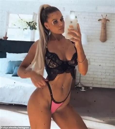 Skye Wheatley Flaunts Her Trim And Taut Physique In Lace Bra And G