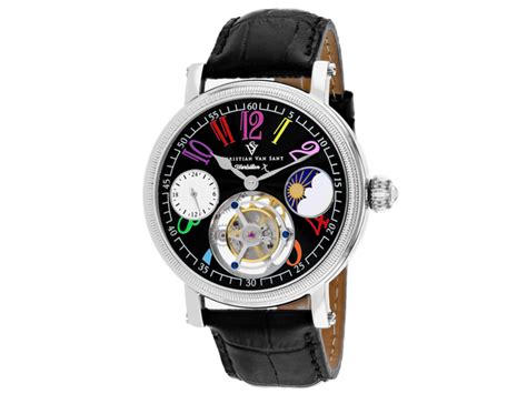 Christian Van Sant Men S Tourbillon X Limited Edition Black Dial Watch