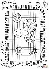 Blanket Picnic Coloring Pages Printable Color Designlooter Drawing Version Click Dot Categories 36kb 1500px 1060 sketch template