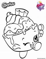 Coloring Cream Ice Cup Shopkins Pages Printable Shopkin Colouring Print Cute Book sketch template