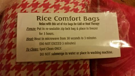 printable rice bag poem