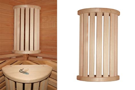 holz ecklampenschirm   klein blendschirm sauna